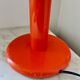 Vintage Space Age Orange Metal Table Lamp Adjustable Gooseneck, 1970s
