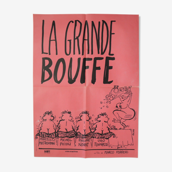 Affiche de cinéma originale - la grande bouffe - Marco Ferreri