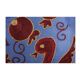 Set of 2 vintage embroidered cushion covers 46x46 cm