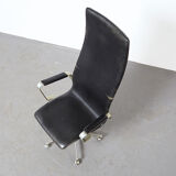 Arne Jacobsen Early Oxford Leather Desk Chair for Fritz Hansen 1965