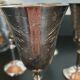 Silver metal glasses