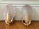 Pair of wall lamps glass sheet
