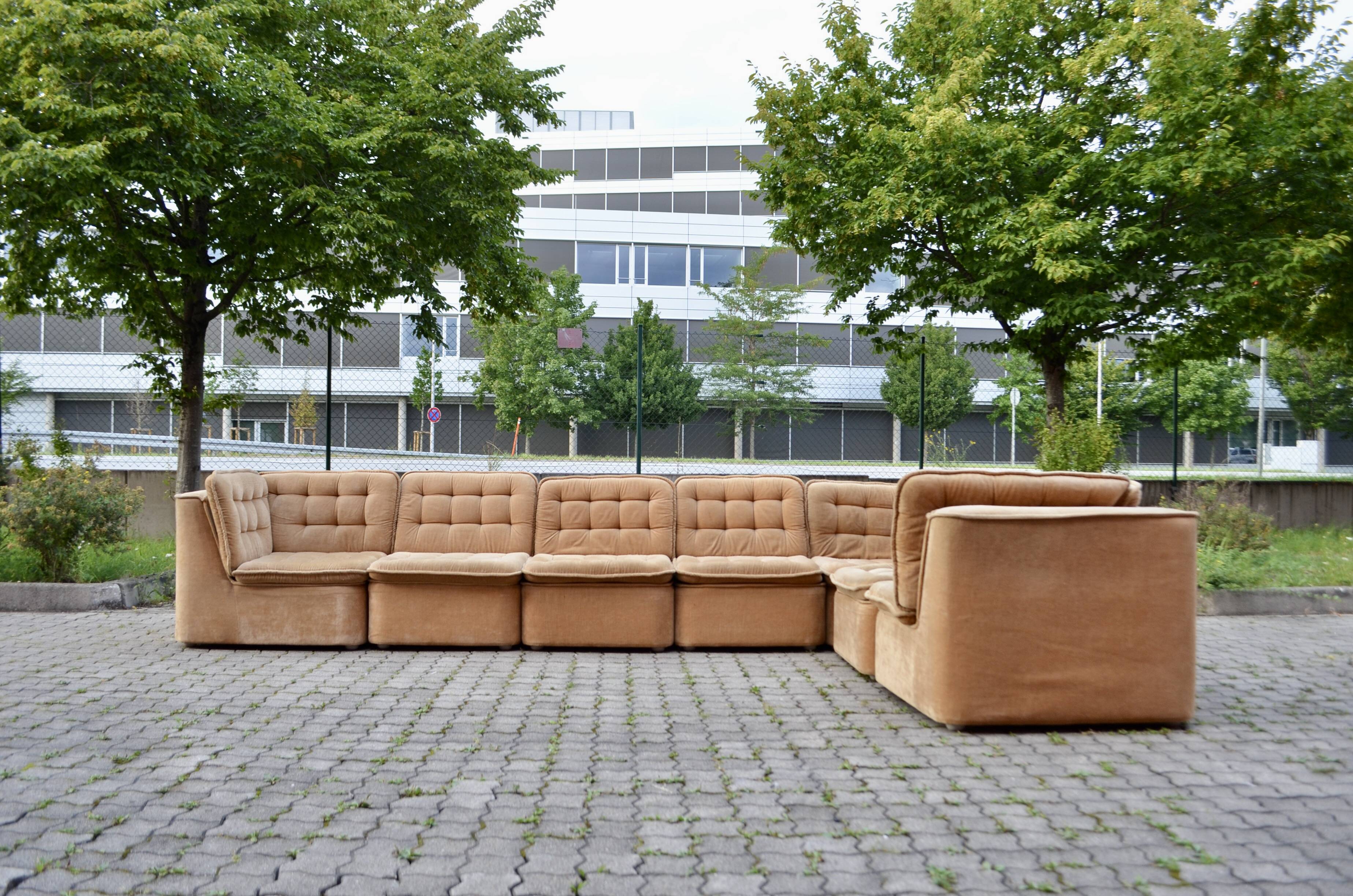 Vintage Modular Sofa 70ties champagne