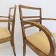 Set of 2 Art Deco chairs in birch burl