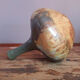 Single-flower vase in stoneware signed Edgard Aubry, Art Deco ceramic work.