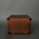 Napoleon III cigar box in 19th century magnifying glass