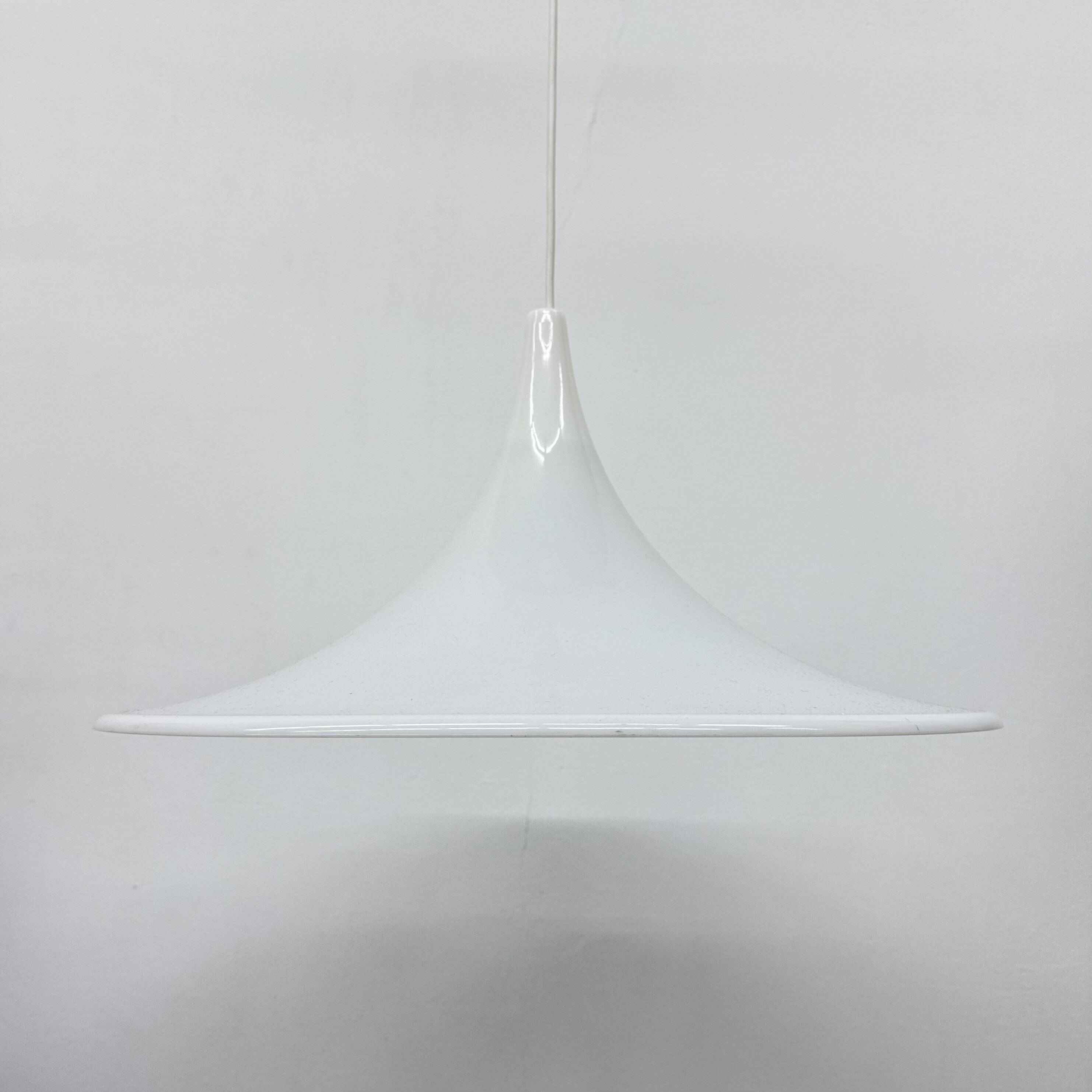 Lampe suspendue vintage en forme de trompette, années 1970