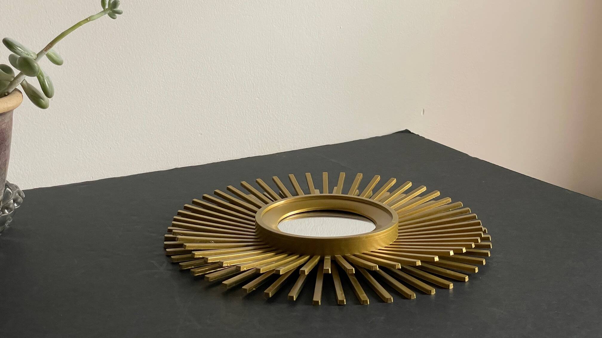 Mirror golden sun vintage style