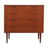 Teak chest of drawers, Danish design, 1970s, made in Denmark