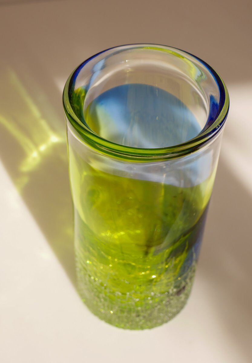 Scandinavian art glass Unik vase by Göran Wärff Kosta for Kosta Boda, Sweden, 1980s