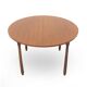Plateau de table rond en teck, années 1960