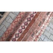 Tapis de couloir de cuisine turc vintage des années 1970, noué à la main, 84x296.