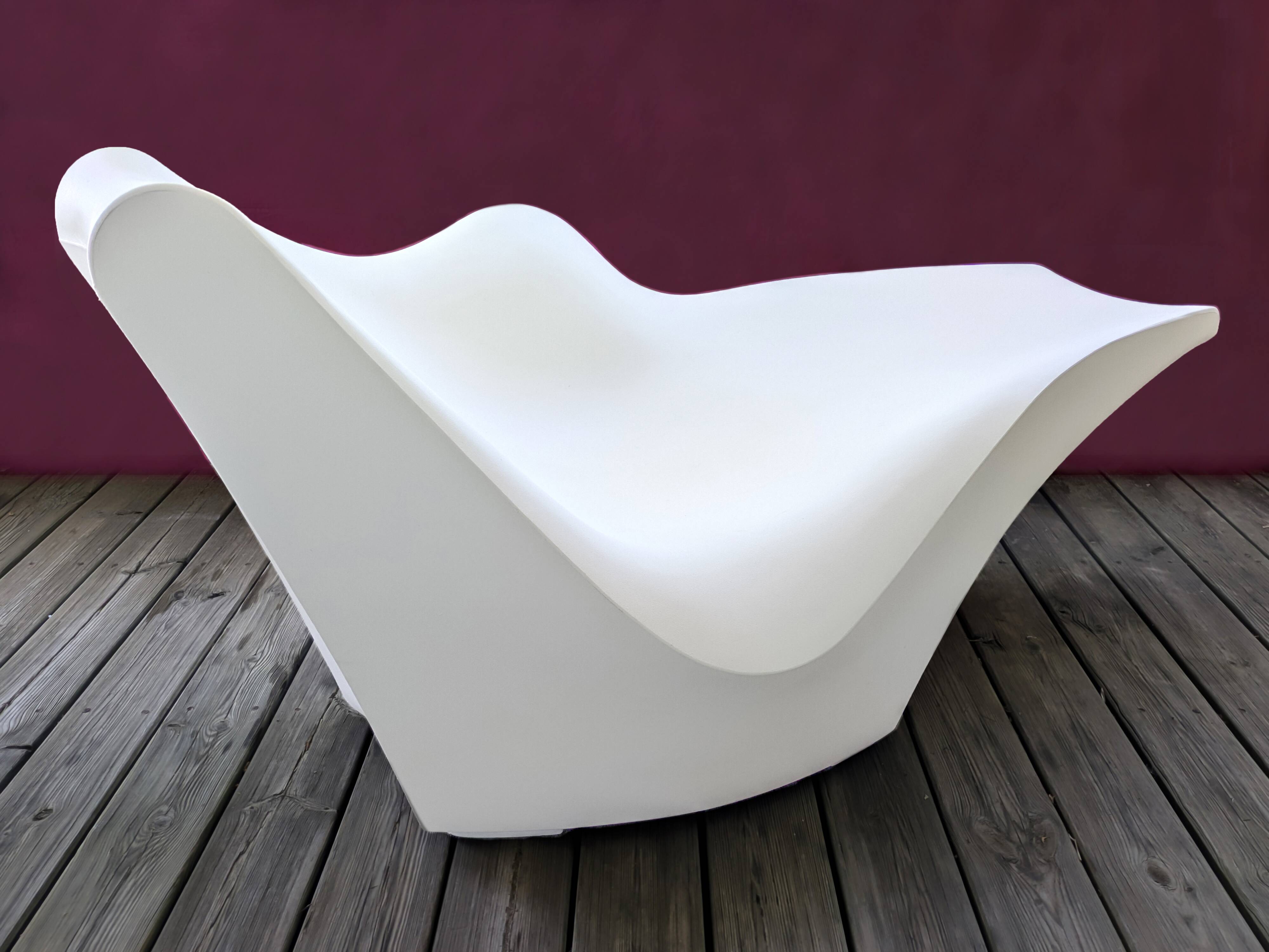 Chaise longue/méridienne "Tokyo Pop" / Tokujin Yoshioka / Driade (2000s)