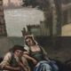 Ancient painting "The Romantic Rendezvous" by an unknown artist.