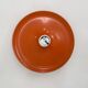 Honsel orange space age disc lamp , 1970s selected by Charlotte perriand