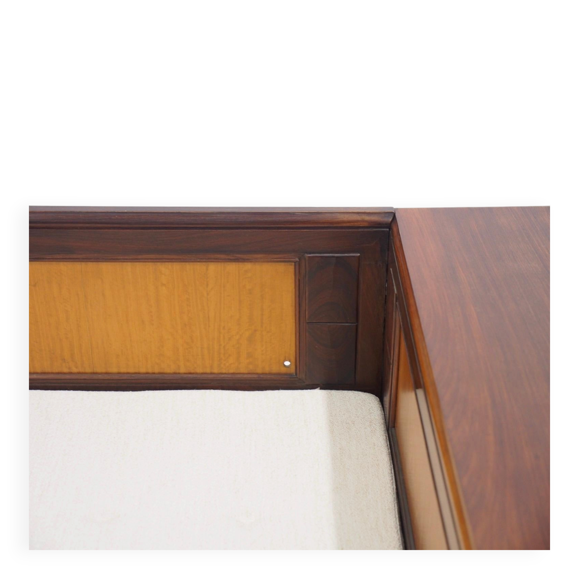 Mid-century meridian by Giuseppe Gibelli with bedside table.