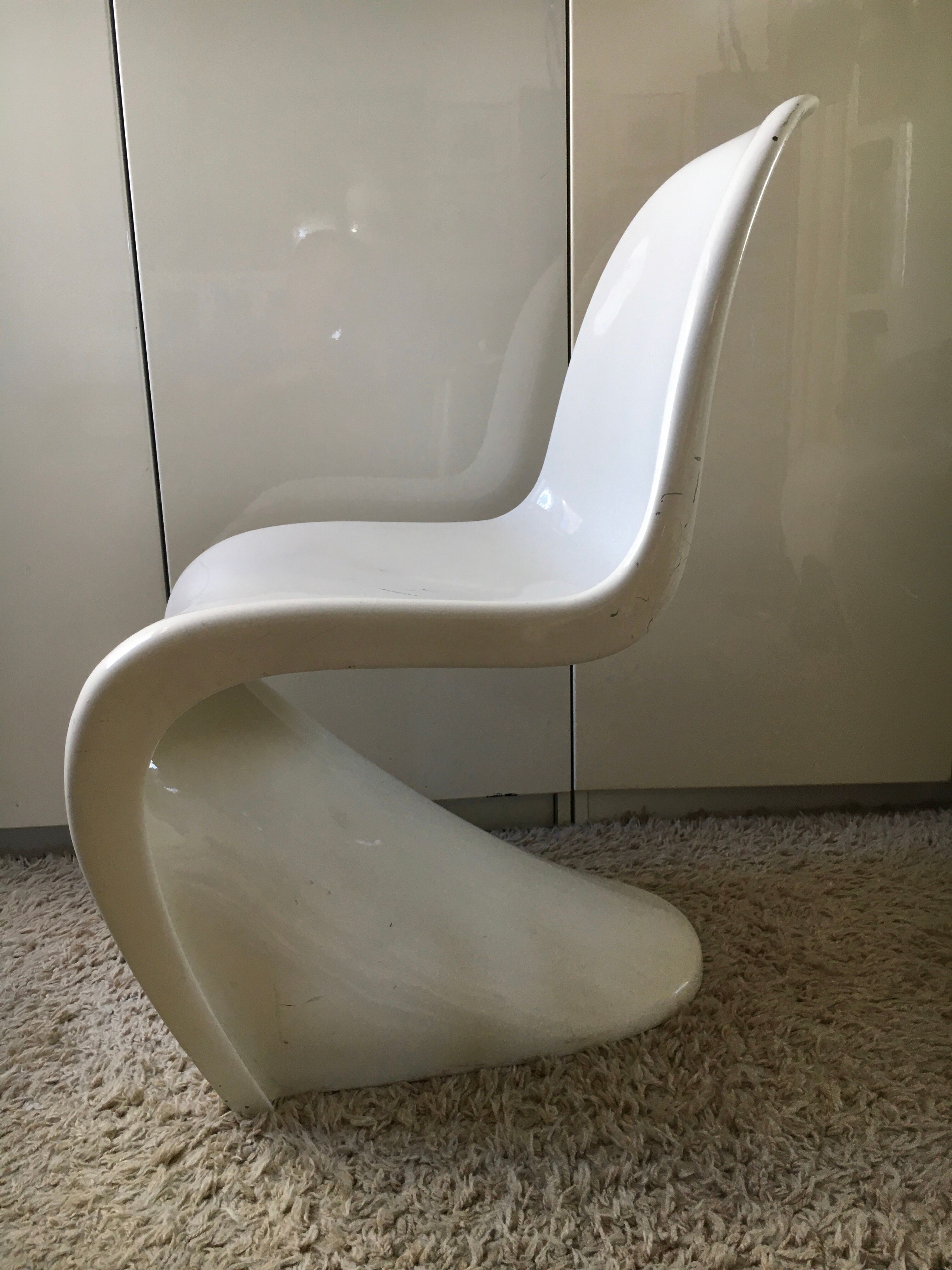 S chair by Verner Panton in fiberglass series 1 1967