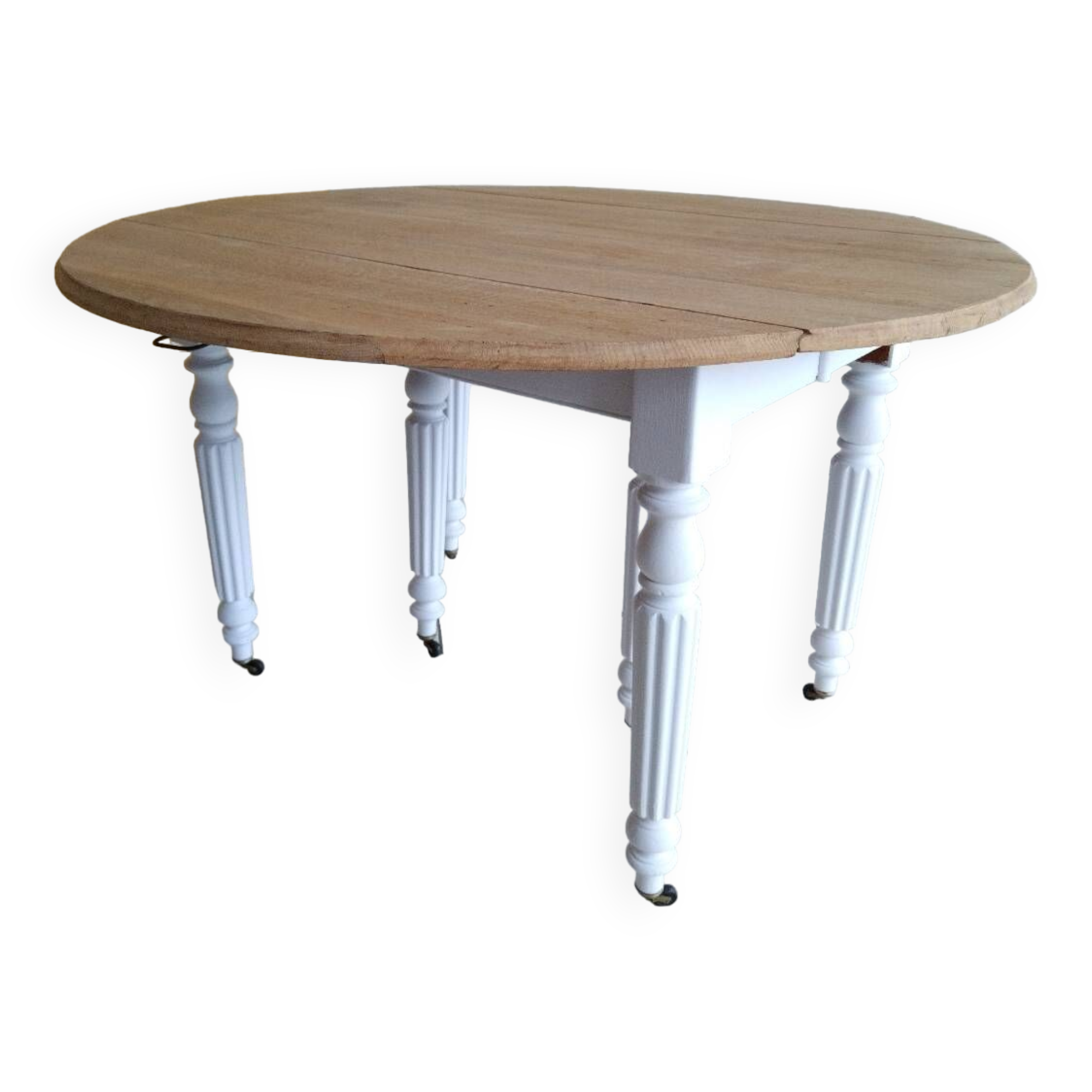 Renovated oak folding table