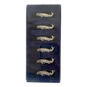 Silver metal fish knife holder