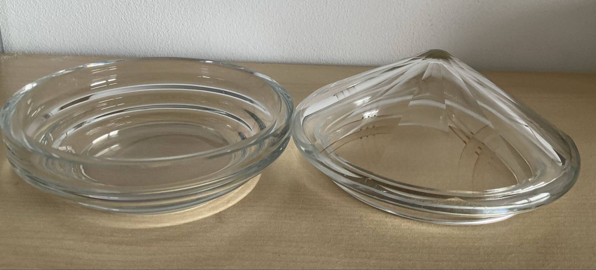 Art Deco glass catchall