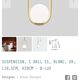Suspension BIux C Ball S1 white and gold