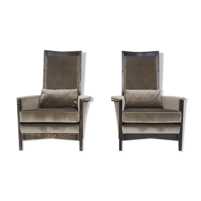 Ensemble de deux. fauteuils Umberto Asnago pour Giorgetti « Peggy 63970 », Italie 1990,s