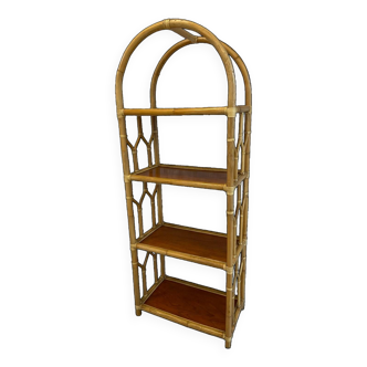 Etagere en bambou et rotin