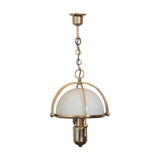 Suspension des années 1970 avec verre opaline