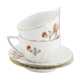 Lot de 2 tasses et sous tasses porcelaine Lamotte