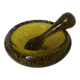 Biot blown glass medicine mortar