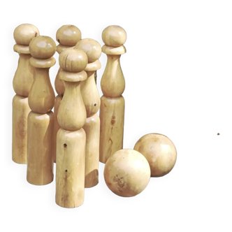 Old wooden bowling