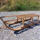 Old large sled in solid beech - 111 cm