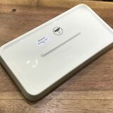 Handmade ceramic grid dish