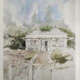 Watercolour by Fr. Hennequet - Reunion Island