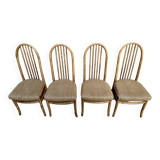 Series Set of 4 Baumann Eden Vintage chairs with fabric seat