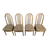 Series Set of 4 Baumann Eden Vintage chairs with fabric seat
