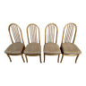 Série Lot de 4 chaises Baumann Eden Vintage assise tissu