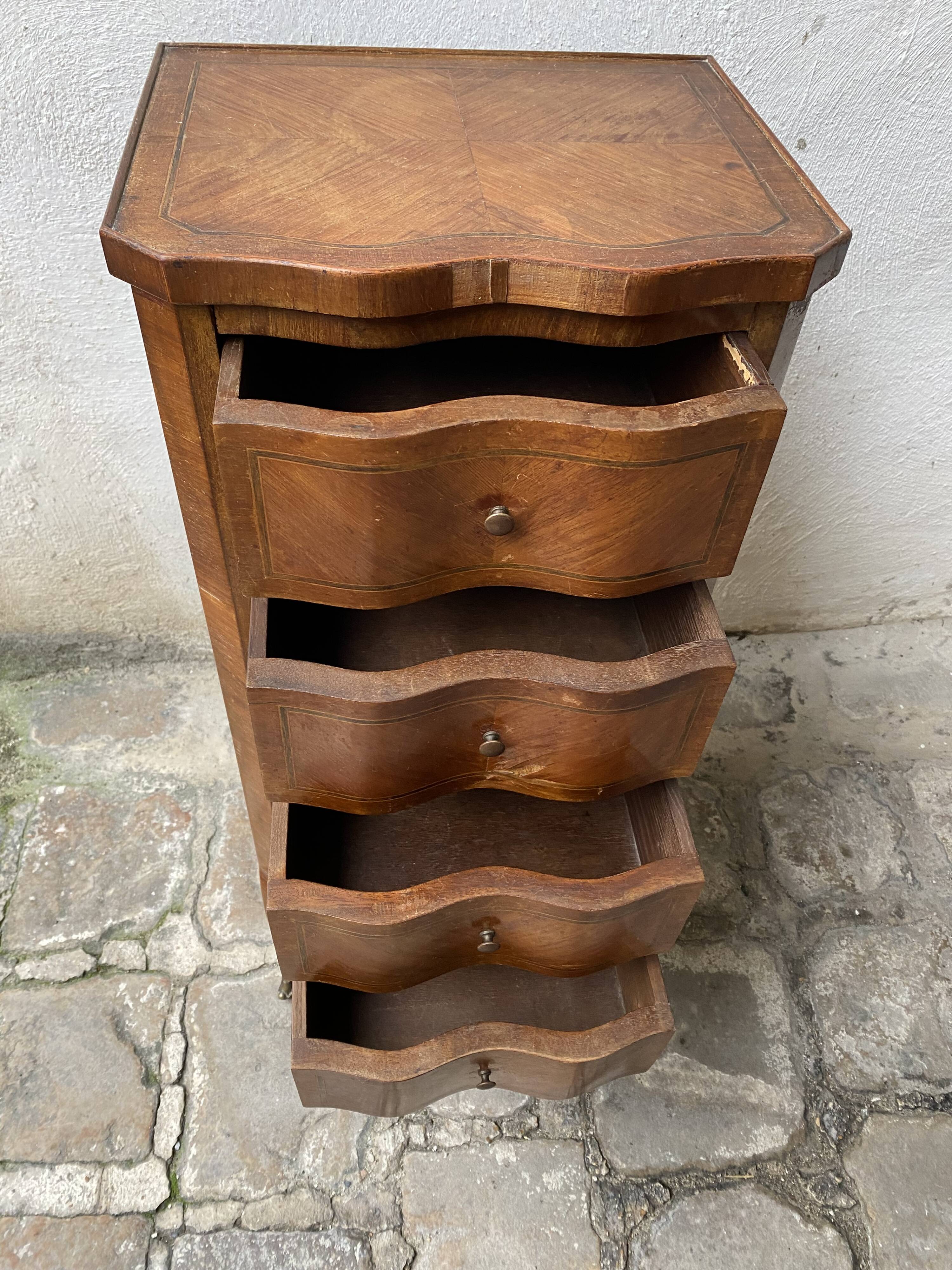 Chiffonier XIX/XX 4 mahogany drawers