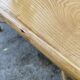 Vintage 80s extendable oak veneer rattan table