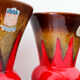 Pair of vases and empty pocket Céramique de Paris