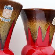 Pair of vases and empty pocket Céramique de Paris