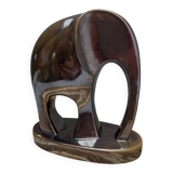 Glazed ceramic elephant