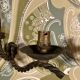 Paire d’appliques en fer forgé cordé
