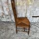 Nursing Chair Nursery Antique Turned Wood + Woven Straw Seat
