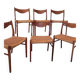 Set of 6 vintage Danish Scandinavian chairs