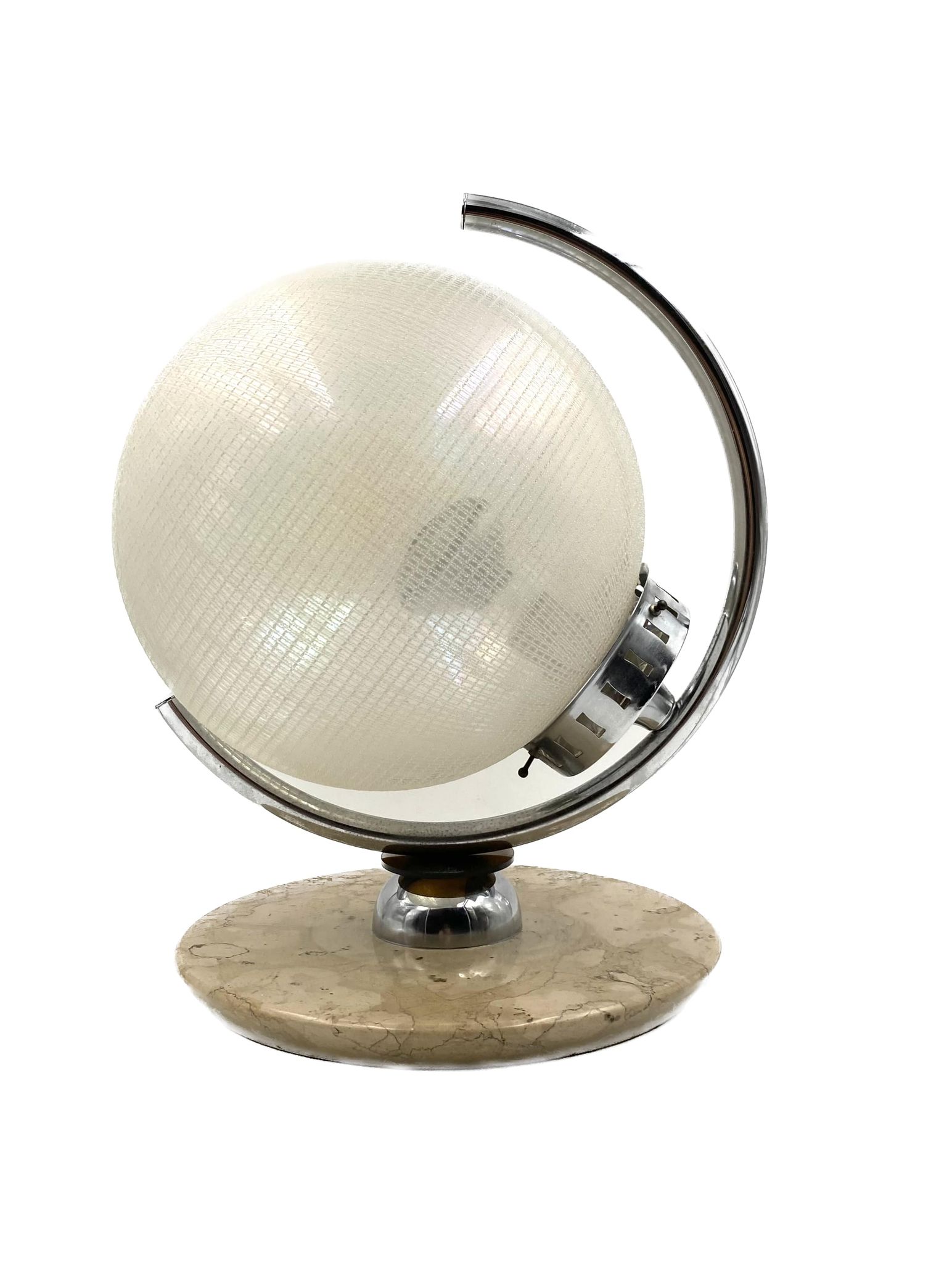 Murano glass spherical table lamp, Mazzega Italy 1970s