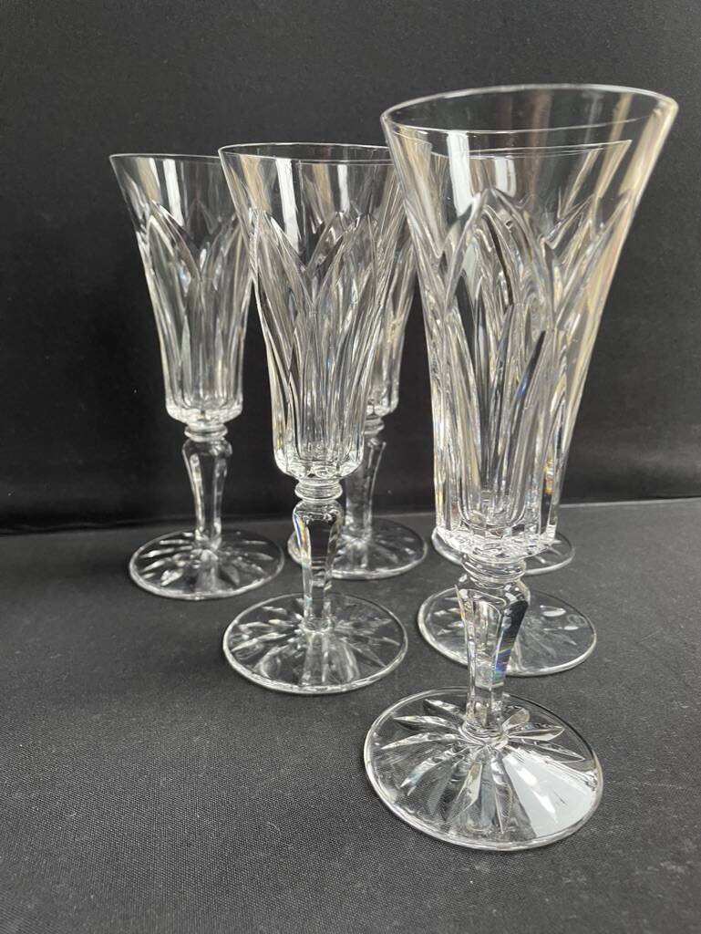 6 Saint Louis champagne flutes Camargue service