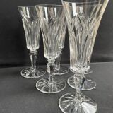 6 Flûtes à champagne Saint Louis service Camargue