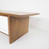 Large wenge desk, attributed to 't Spectrum, The Netherlands 1950's