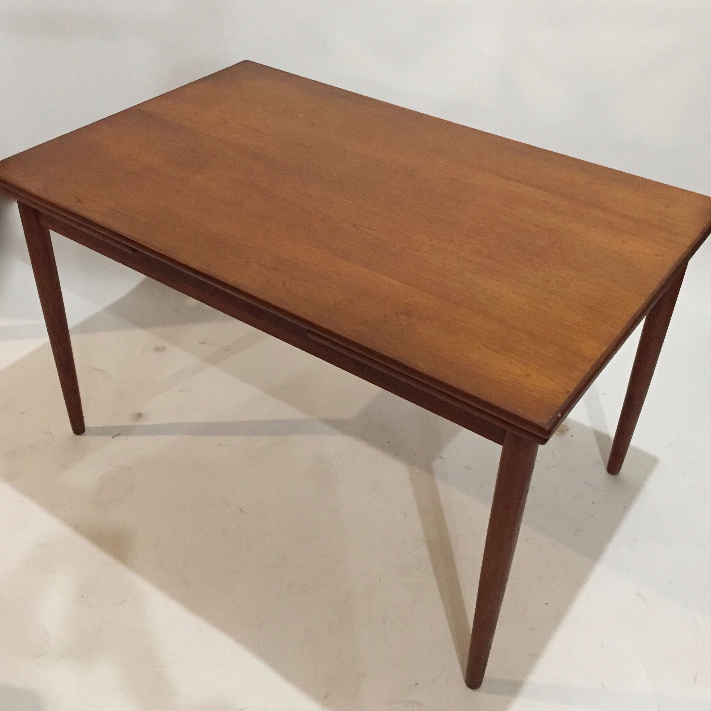 Danish dining table with extension cords